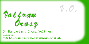volfram orosz business card